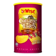 WISE Cottage FriesBBQ 90gm Canister (12 perCarton) (12 Units Per Carton)