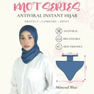 Knot Series Antiviral Instant Hijab - One Size