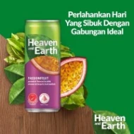 [PRE ORDER ONLY ETA 12-14 Working Days] Heaven & Earth Passion Fruit Tea Can 300ml x 12