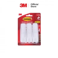 3M Command Large Utility Hooks Value Pack (Holds Up To 2.2kg) (3pcs pck) Wall Adhesive
