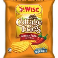 WISE Cottage FriesHot & Spicy 160gm Pack (24 perCarton) (24 Units Per Carton)