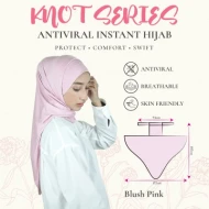 Knot Series Antiviral Instant Hijab - One Size
