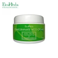 ECOHERBS Pomegranate VCO Cream (Vitamin E Rich With Protein) Natural Hair Care Hair Loss Hair Thinning For Strong Hair, Shinier Hair & Prevent Damages - 100g (Green) (100 Units Per Carton)