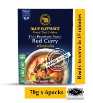 BLUE ELEPHANT RED CURRY PASTE 70G X 6