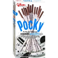 POCKY Cookies & Cream  40gm pack ( 10 packs per carton )
