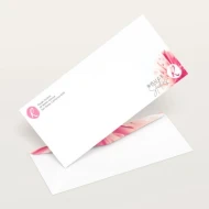 Customized White Envelope with Company Logo 4.5" X 9.75"