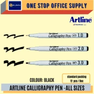 Artline Calligraphy Pen Khat - 2.0MM ( BLACK INK )
