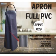 PVC Full Apron Blue APPVC029