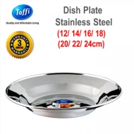 [TOFFI] 12cm Dish Plate Stainless Steel (K7112)