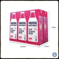 Nestle Just Milk FULL CREAM MILK 6 x 200 ml