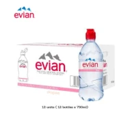 EVIAN Mineral Water Sports Cap 750ml (12 Units Per Carton)