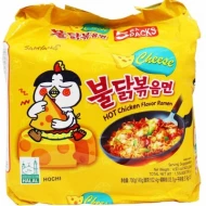 SAM YANG HOT CHEESE CHICKEN RAMEN 8 X 5 X 140G