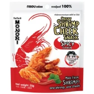 MONORI SHRIMP CHEEK SNACK SPICY FLAVOR 25G (36 Units Per Carton)