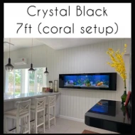 7FT Crystal Black Series - Wall Mounted Aquarium