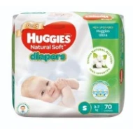 [PRE ORDER ONLY ETA 12-14 Working Days] HUGGIES DIAPER NAT SOFT S SJP 70
