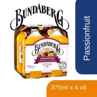 BUNDABERG PASSIONFRUIT 375ML X 4S X 6