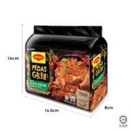 Maggi Pedas Giler Ayam Bakar Mi Goreng 5 x 76 gm Instant Noodle