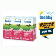 GOODDAY UHT STRAWBERRY FLAVOURED MILK 200 ML x  6 pics