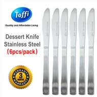 [TOFFI] Dessert Knife Stainless Steel 6pcs pack (F4086)