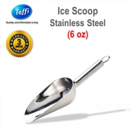 [TOFFI] 6oz Ice Cube Scoop  Beans Scoop  Flour  Sugar Stainless Steel (B2506)