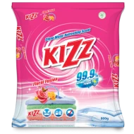 Kizz Detergent Powder (Floral) 18 x 800g (18 Units Per Carton)