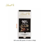 LINDT Excellence Dark 90% 100g (120 Units Per Carton)