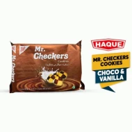 HAQUE MR. CHECKERS COOKIES (CHOCOLATE AND VANILLA) 250 GM