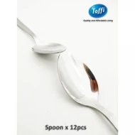 [TOFFI] Dessert Spoon Stainless Steel (12 Pcs  Pack) (F4103)