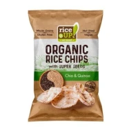 RICEUP - BIO ORGANIC RICE CHIPS with CHIA & QUINOA 25g (54 Units Per Carton)