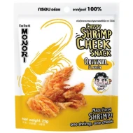 MONORI SHRIMP CHEEK SNACK ORIGINAL FLAVOR 25G (36 Units Per Carton)