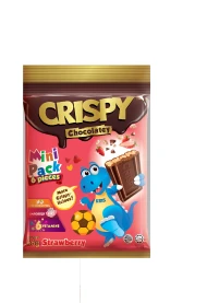 CRISPY MINI PACK 11G (6'S) STRAWBERRY (30 Units Per Outer)