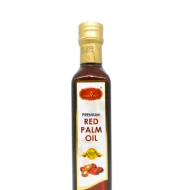HARVIST Premium Extra Red Palm Fruit Oil 250ml Glass Bottle (12 BTL CTN)