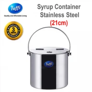 [TOFFI] 21cm Syrup  Soup  Porridge Container  Bekas Air Gula Sup Stainless Steel (K9021)