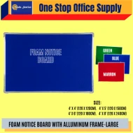 COLOUR FOAM NOTICE BOARD - GREEN COLOUR ( 4' x 4' ) LARGE SIZE