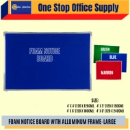 COLOUR FOAM NOTICE BOARD - GREEN COLOUR ( 4' x 5' ) LARGE SIZE