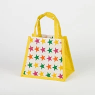 # RBK 11 YELLOW - TOSSA Jute Gift Bag/ Stars print (100 gm. Per Unit)