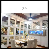 7FT Stainless Steel Series - Wall Mounted Aquarium