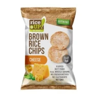 RICE UP- POPPED BROWN RICE CHIPS with CHEESE 25g (54 Units Per Carton)