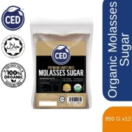 CED CERTIFIED ORGANIC MOLASSES SUGAR 850G X 12