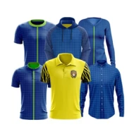 CTC 001 CUTOME MADE SUBLIMATION TSHIRT COLLAR SHORT SLEEVE (SIZE: XS-2XL)