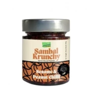 Vegenation-Sesame & Peanut Sambal Krunchy (210g) (Use Organic Sugar, Red Palm Oil & Himalayan Pink Salt)