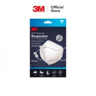 3M KN95 Respirator Griffin White Mask (3 pcs pack) - Adjustable Electrostatic Particle Filtration Tight Fitting Mask