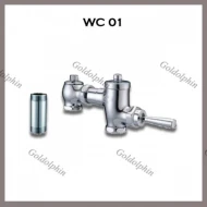 Exposed WC Flush Valve complete with 60mm Inlet Pipe