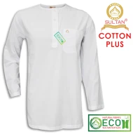 SULTAN KURTA - COTTON PLUS - WHITE