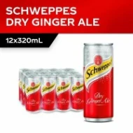 [PRE ORDER ONLY ETA 12-14 Working Days] Schweppes Dry Ginger Ale Can 320ml x 12