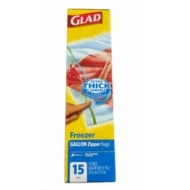 [PRE ORDER ONLY ETA 12-14 Working Days] GLAD FREEZER ZIPPER GALLON 12 15CT